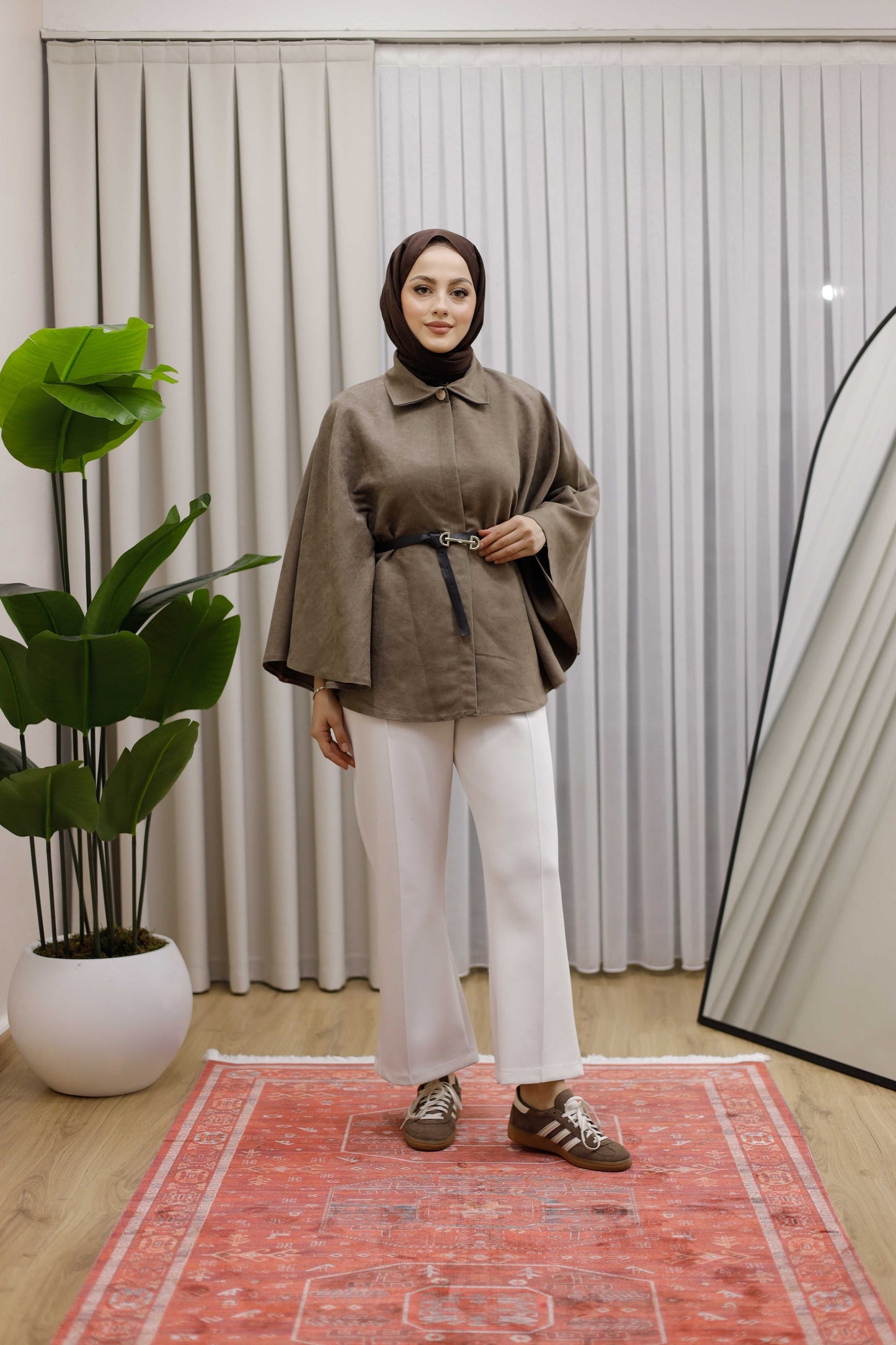 Kemerli Süet Panço - K.Bej