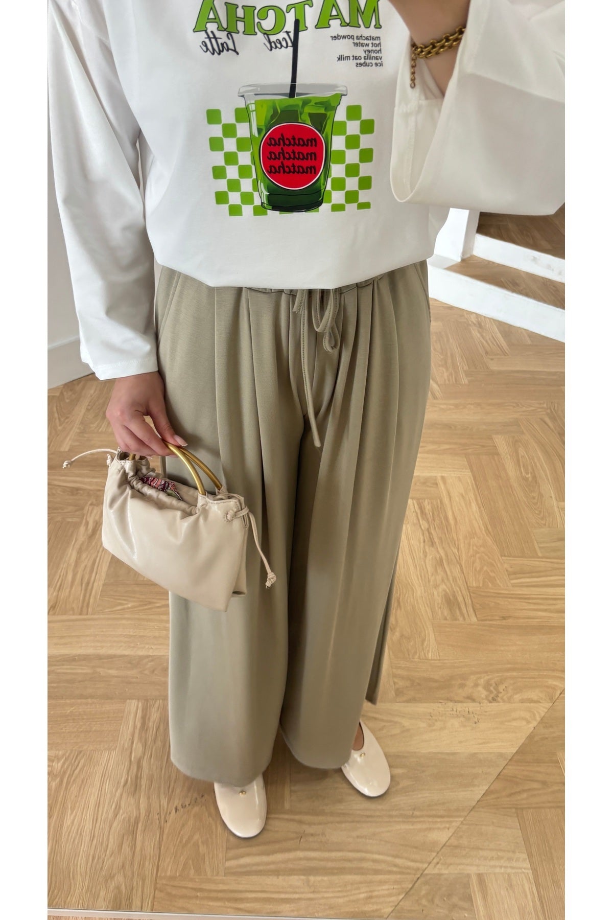 Moon’sc Haki kadın tesettür pantolon - Görsel 5