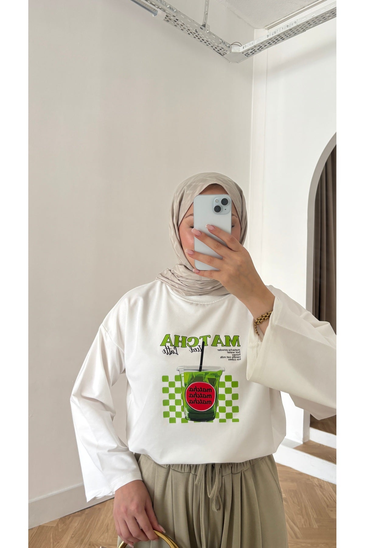 Moon’sc Haki kadın tesettür pantolon - Görsel 7