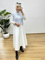 Gold Düğme Cepli Triko Yelek - Bebe Mavisi