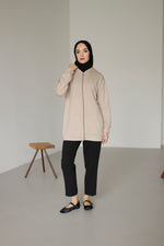 Kapüşonlu Ve Cepli Tesettür Sweatshirt - Hırka