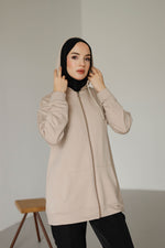 Kapüşonlu Ve Cepli Tesettür Sweatshirt - Hırka