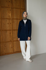 Kapüşonlu Ve Cepli Tesettür Sweatshirt - Hırka