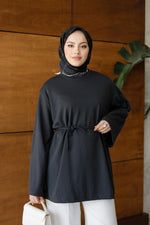 Bel Bağlamalı Oyhso Tunik - Antrasit