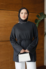 Bel Bağlamalı Oyhso Tunik - Antrasit