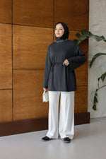 Bel Bağlamalı Oyhso Tunik - Antrasit