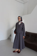 Kimino Tesettür Takım - Gri