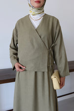 Kimino Tesettür Takım - Haki