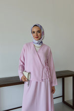 Kimino Tesettür Takım - Pembe