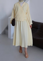 Kimino Tesettür Takım - Sarı