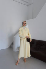 Kimino Tesettür Takım - Sarı