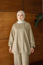 Oversize Premium Açık Haki Eşofman Takımı