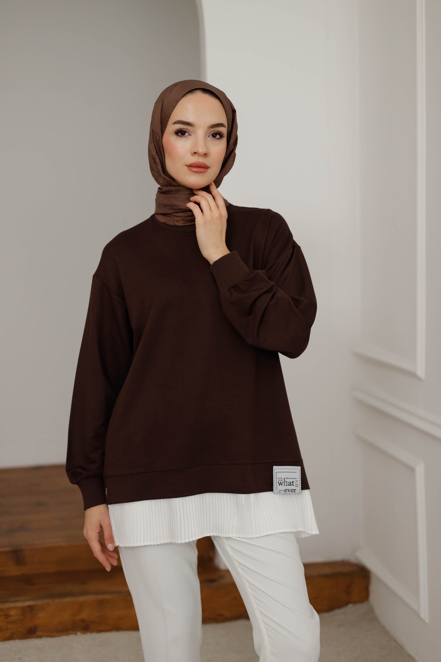 Eteği Piliseli Tesettür Tunik