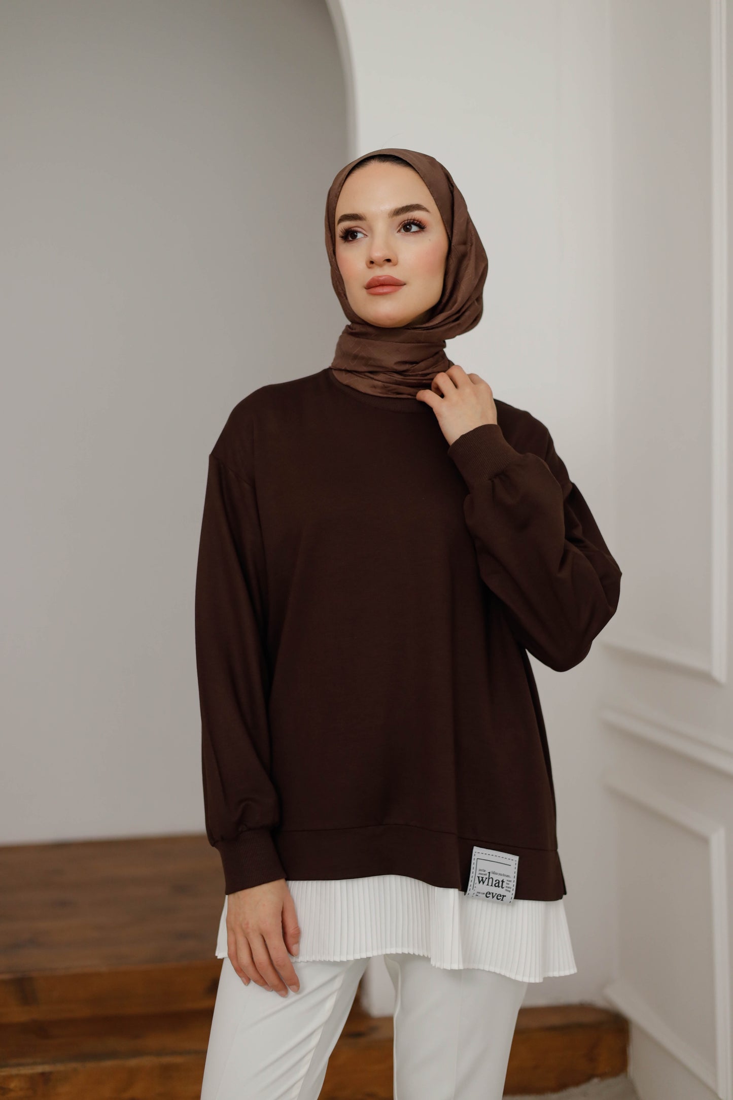 Eteği Piliseli Tesettür Tunik