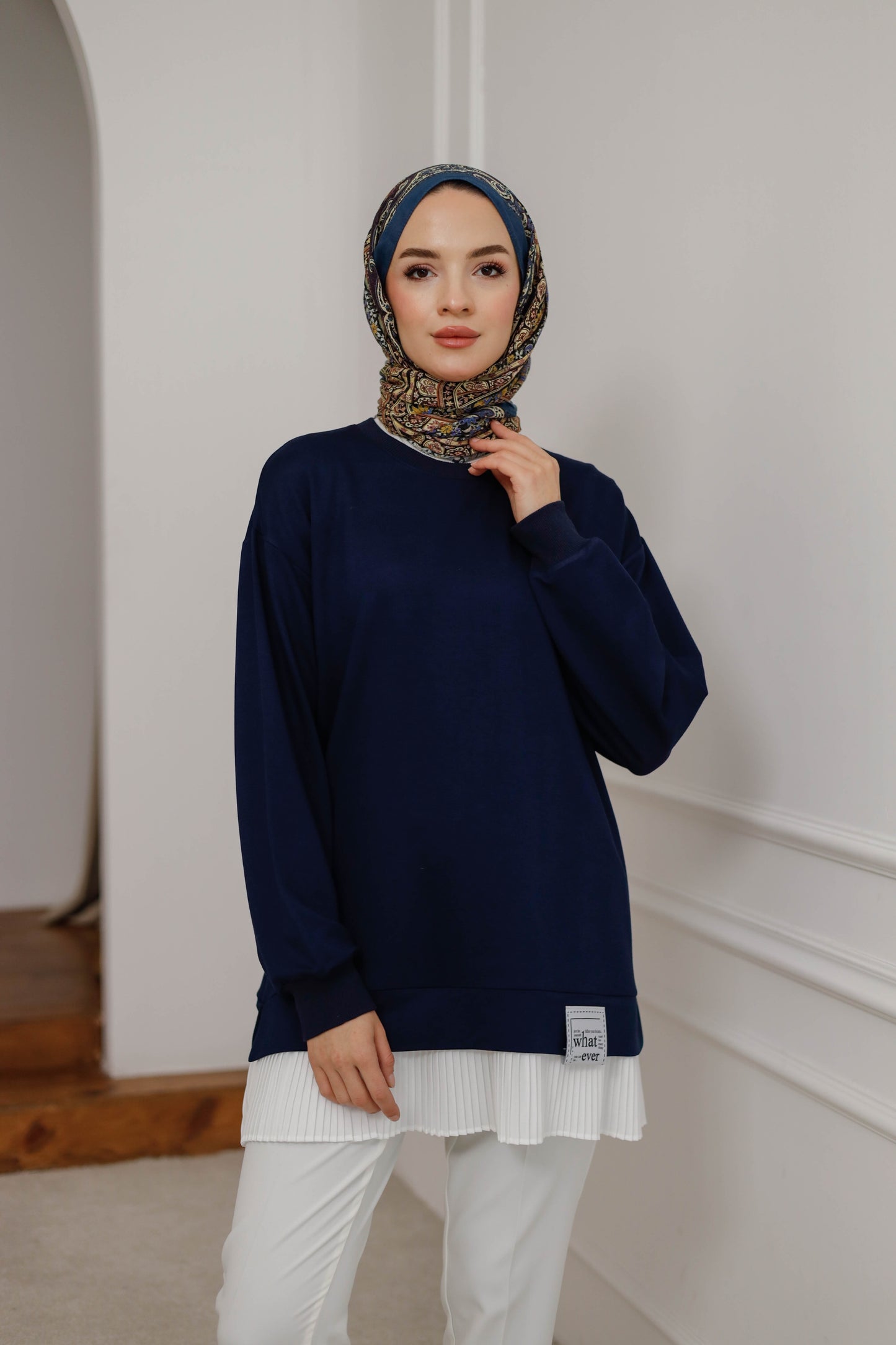 Eteği Piliseli Tesettür Tunik