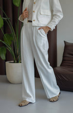 Palazzo Pantolon - Beyaz
