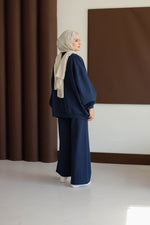 Oversize Premium Lacivert Eşofman Takımı