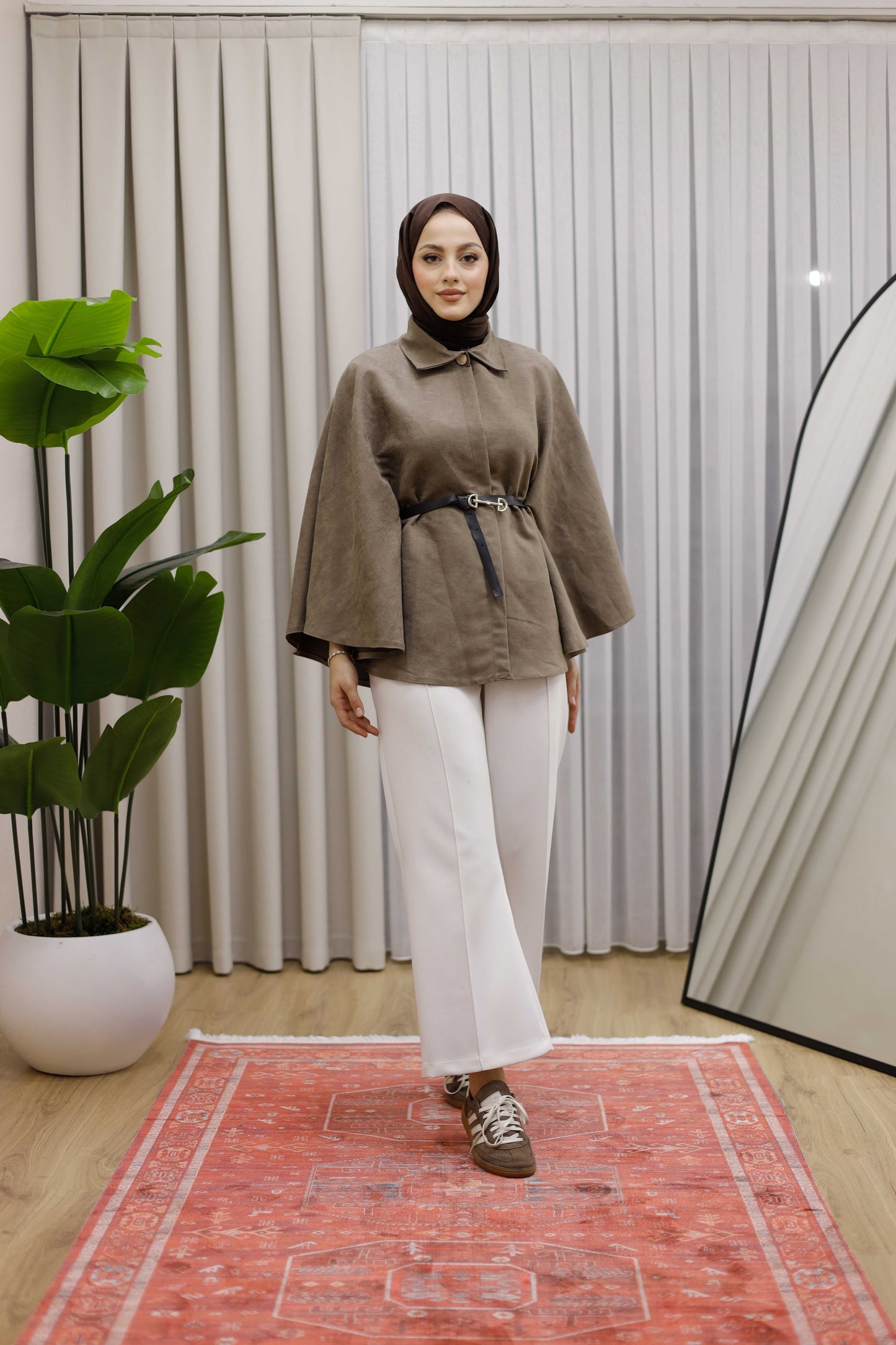 Kemerli Süet Panço - K.Bej