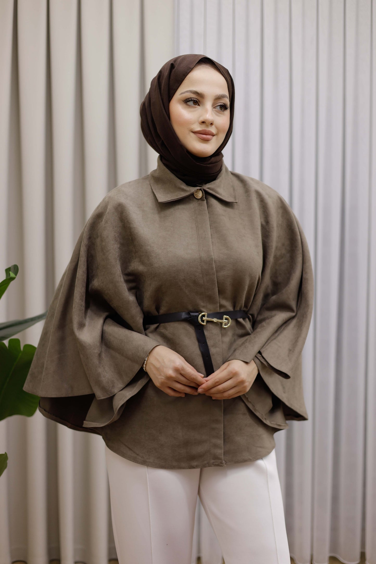 Kemerli Süet Panço - K.Bej