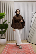 Kemerli Süet Panço - Kahverengi