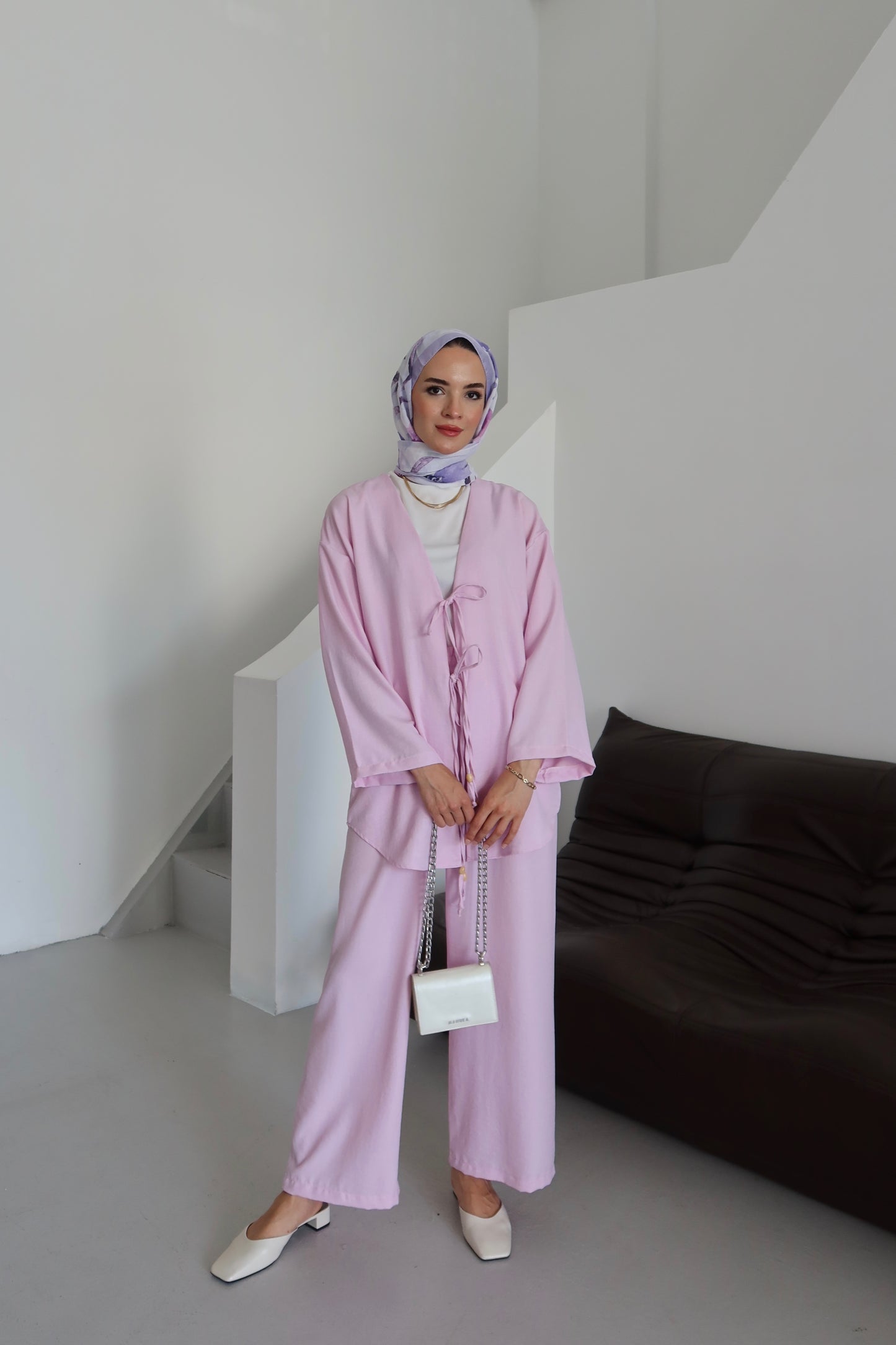 Pantolonlu Alt-Üst Takım - Pembe