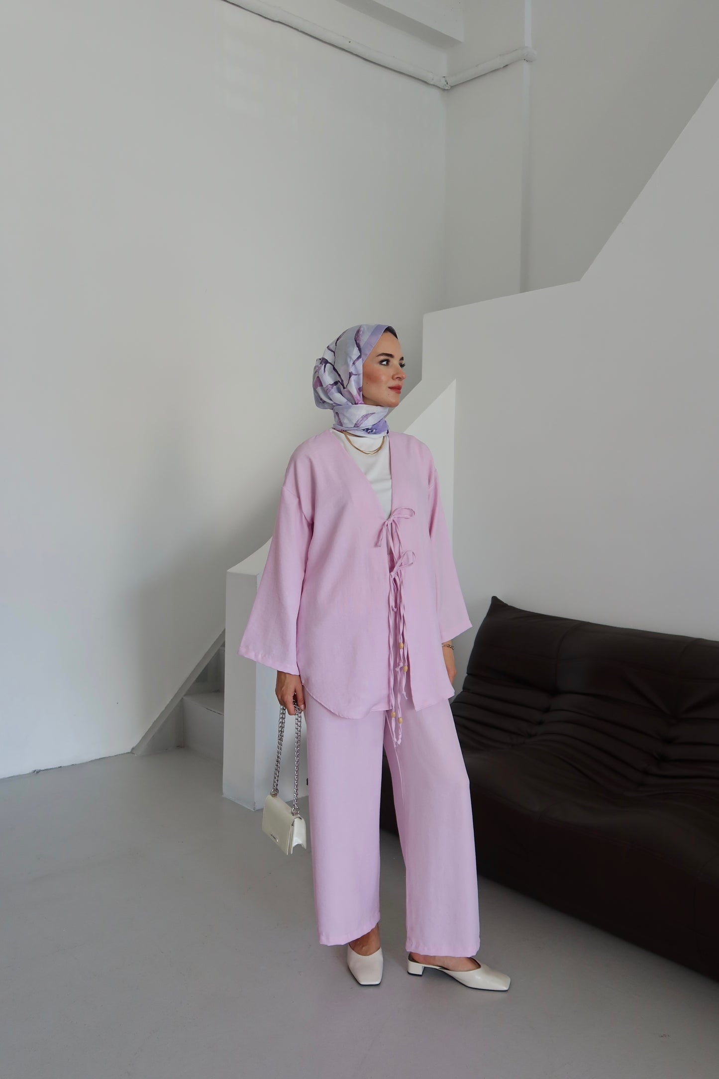 Pantolonlu Alt-Üst Takım - Pembe