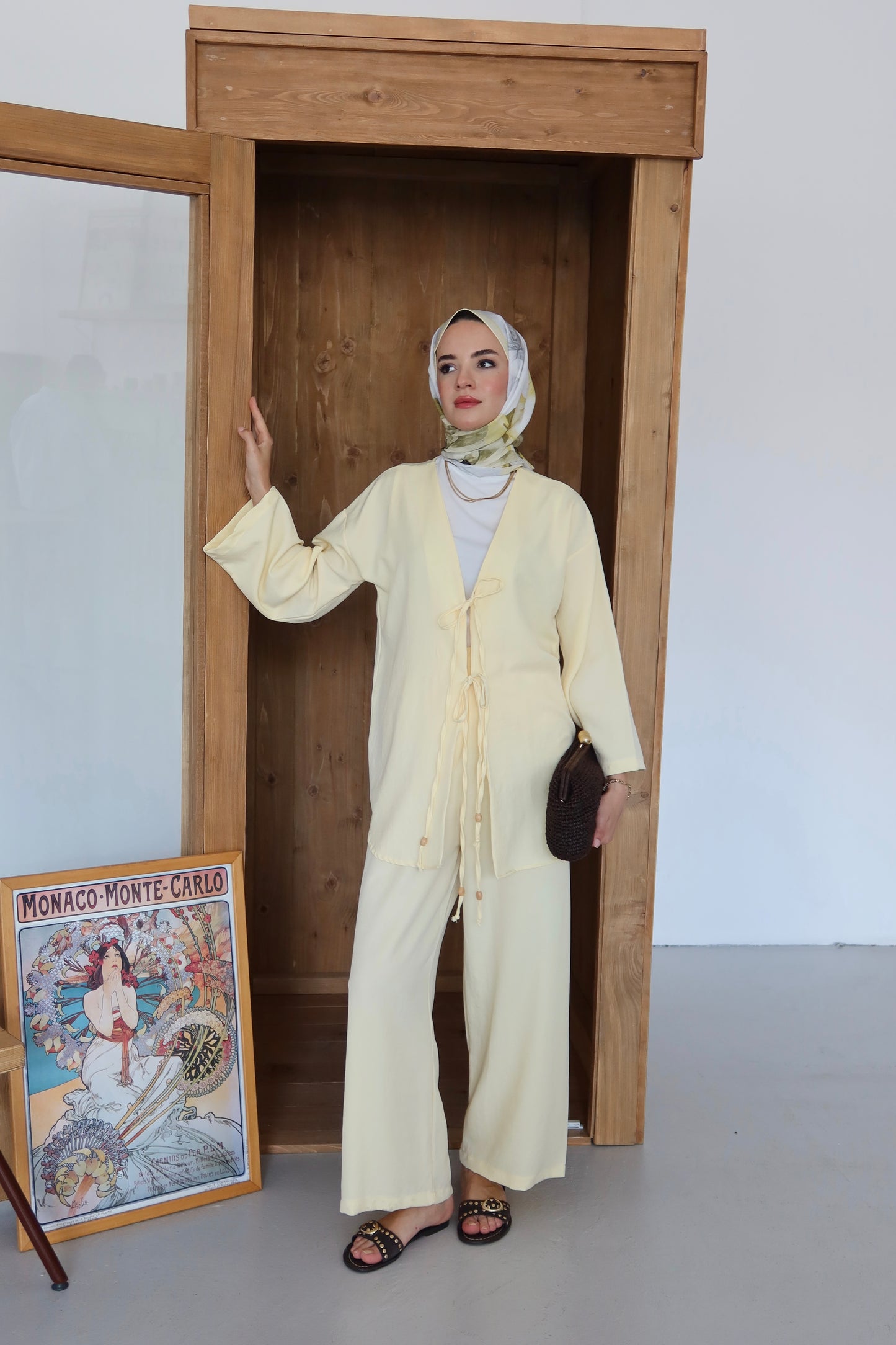 Pantolonlu Alt-Üst Takım - Sarı