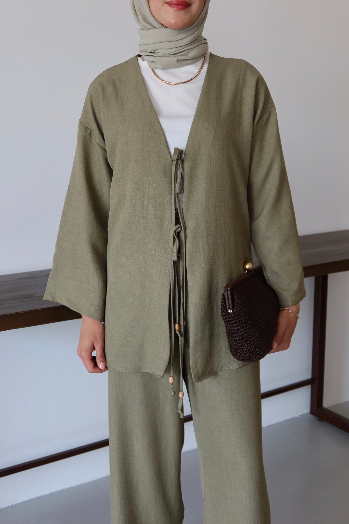 Pantolonlu Alt-Üst Takım - Yeşil