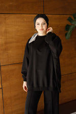 Oversize Premium Siyah Eşofman Takımı